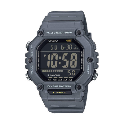 Casio Ψηφιακό Ανδρικό Ρολόι με Χρονογράφο & Λουράκι Καουτσούκ AE-1600H-8BVEF